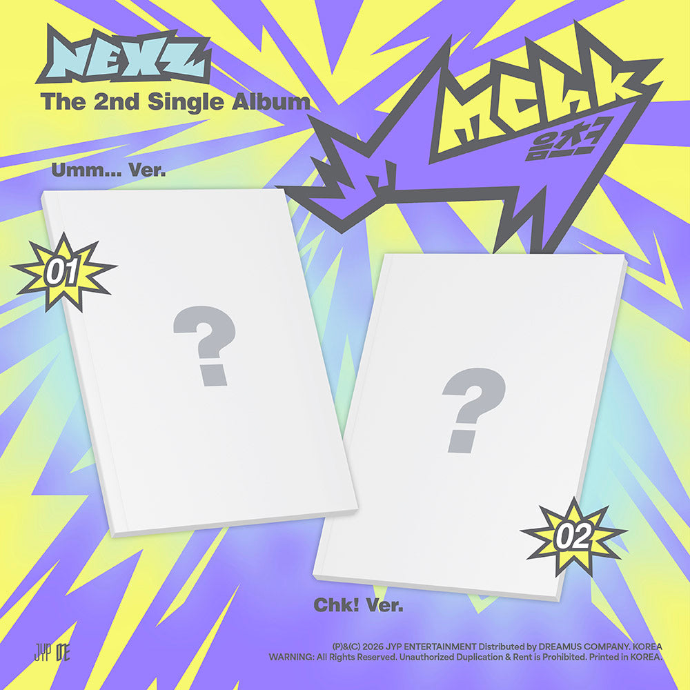 [Pre-order] NEXZ - Mmchk / The 2nd Single album (Umm…ver. / Chk! ver.)(Standard ver.)