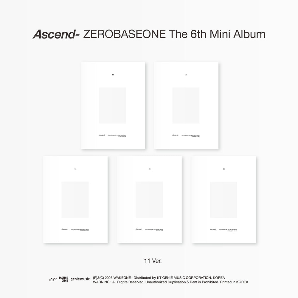 [POB] ZEROBASEONE -[Ascend-] / 6th Mini Album (11 Ver.)