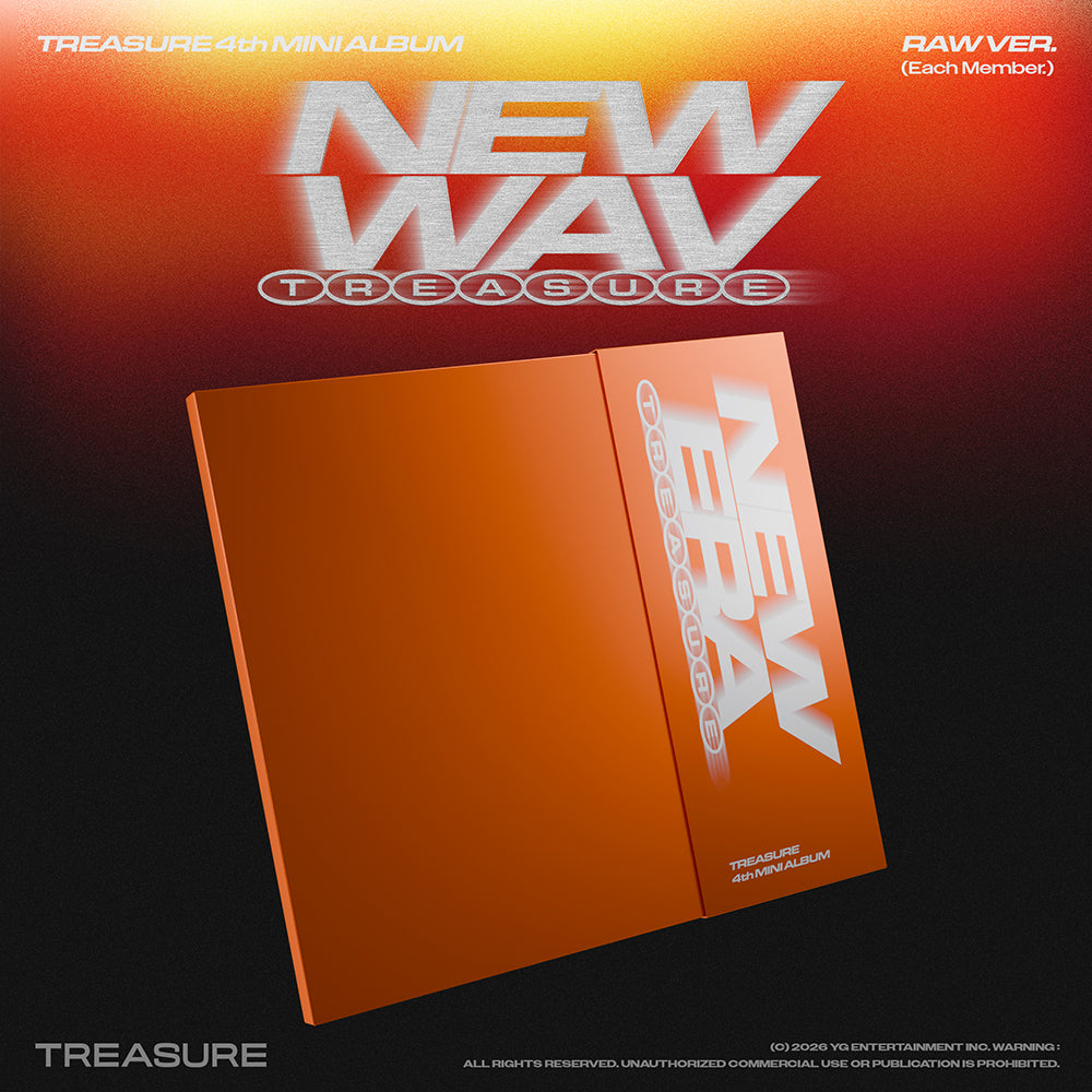 [Pre-order] TREASURE - NEW WAV / 4th MINI ALBUM (RAW VER.)