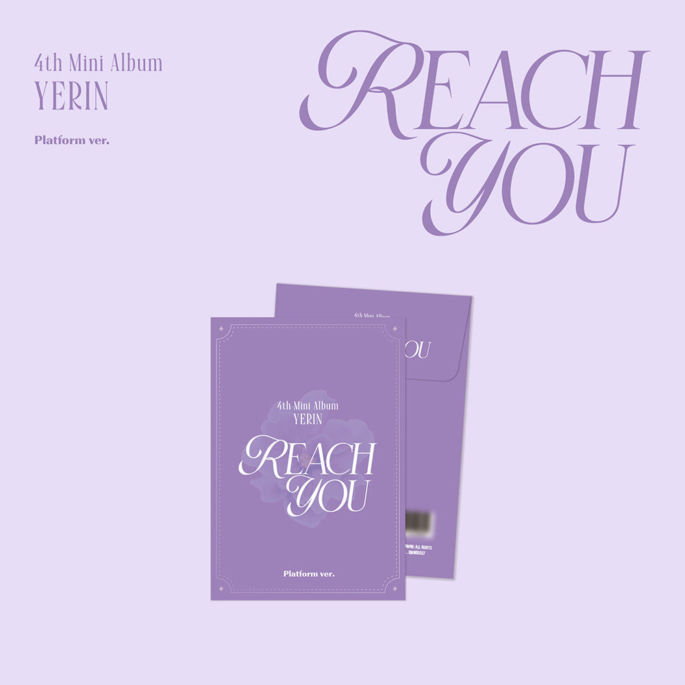 [Pre-order] YERIN - REACH YOU / 4th Mini Album (Platform ver.)