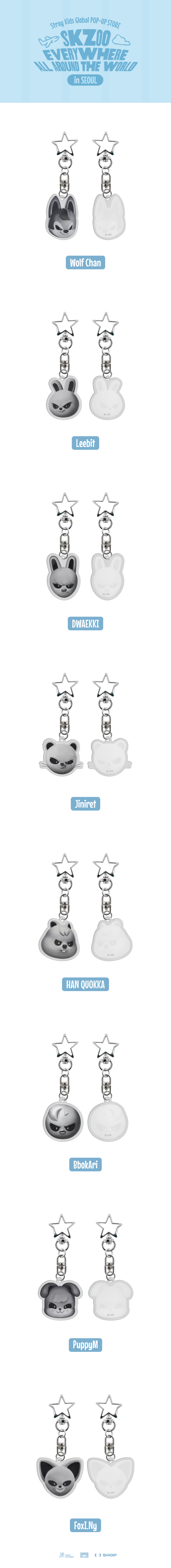 Stray Kids - EVIL SKZOO ACRYLIC KEYRING / SKZOO Everywhere All Around The World in SEOUL