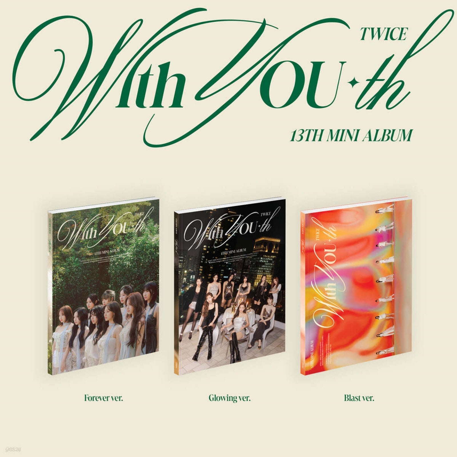 [POB] TWICE - With YOU-th / 13TH MINI ALBUM (Standard ver.) (Random)