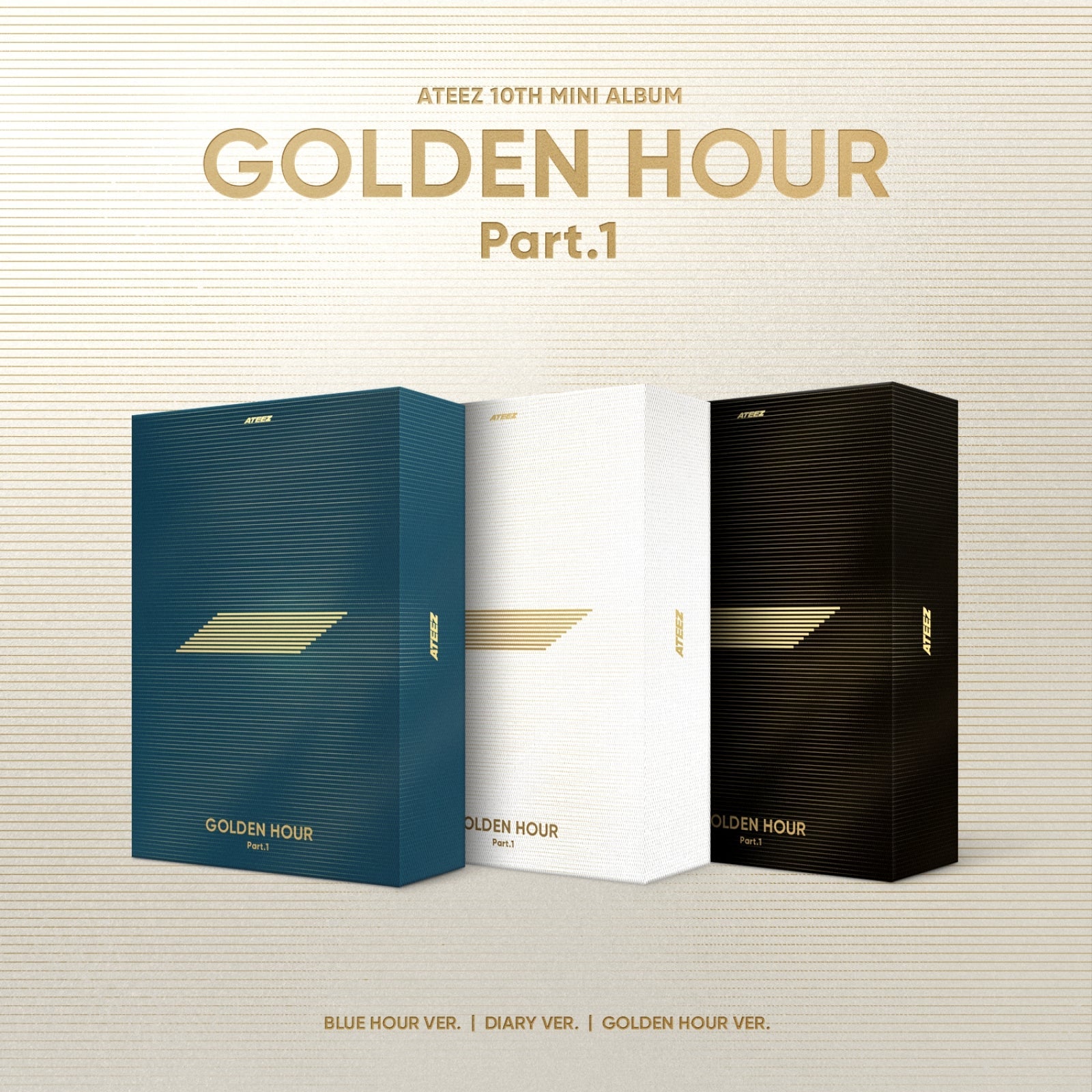 ATEEZ - GOLDEN HOUR : Part.1 / 10TH MINI ALBUM (Standard Ver.) *Cover Select