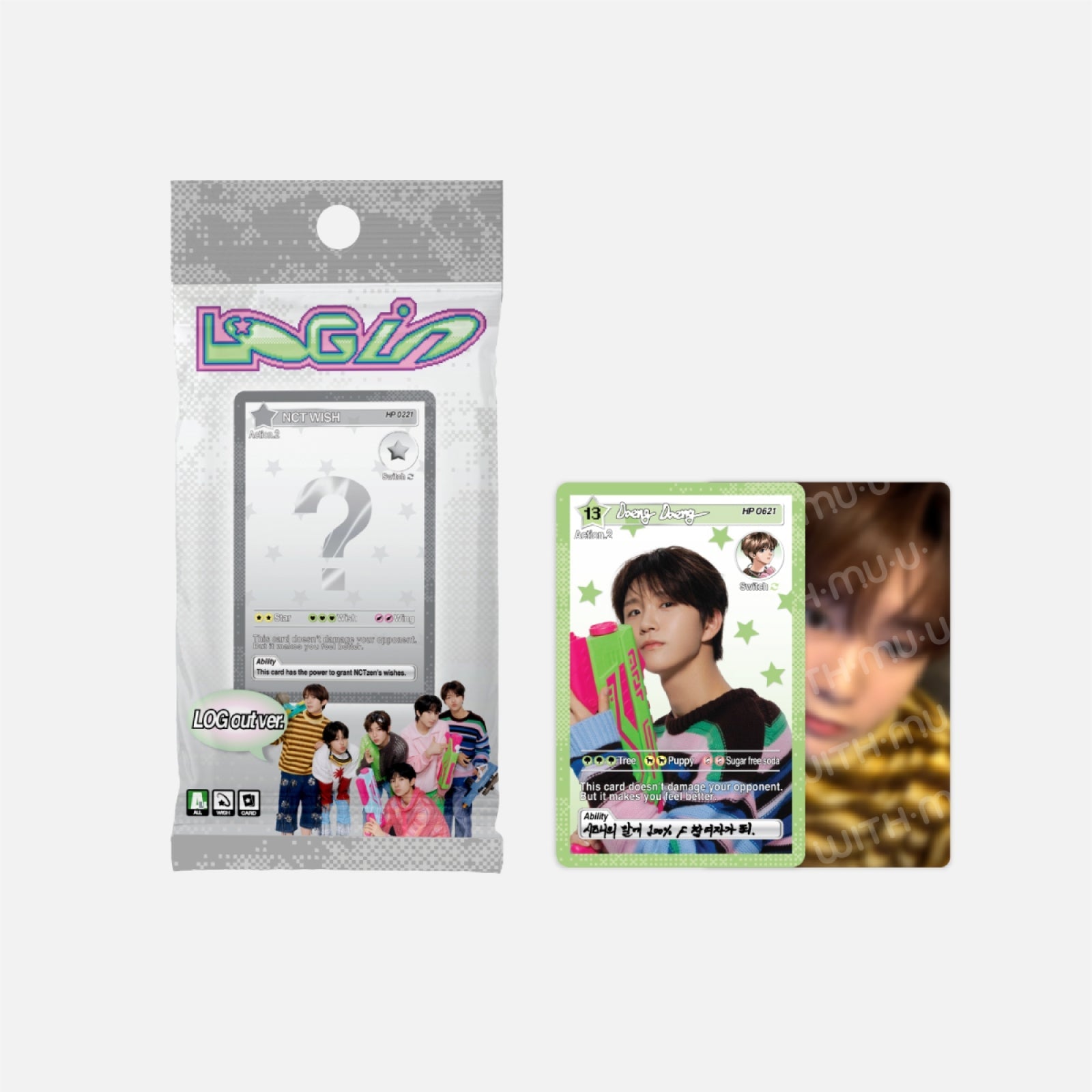 [Easter Clearance] NCT WISH - RANDOM TRADING CARD (LOG out ver.) / 2025 NCT WISH ASIA TOUR LOG in SEOUL OFFICIAL MD