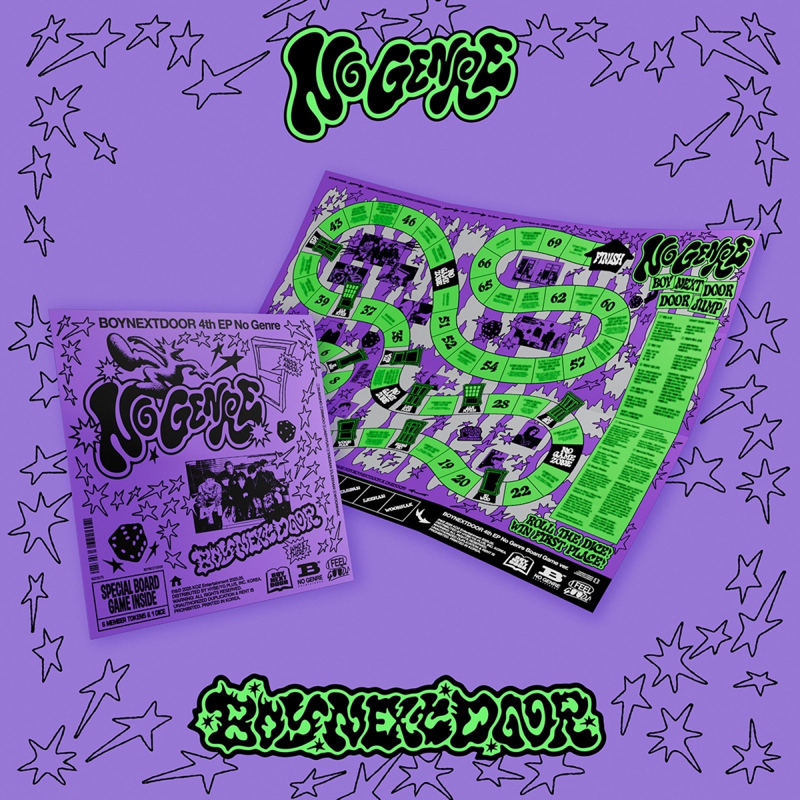 [Easter Clearance] BOYNEXTDOOR - No Genre / 4th EP ALBUM (Board Game ver.) *Member Select