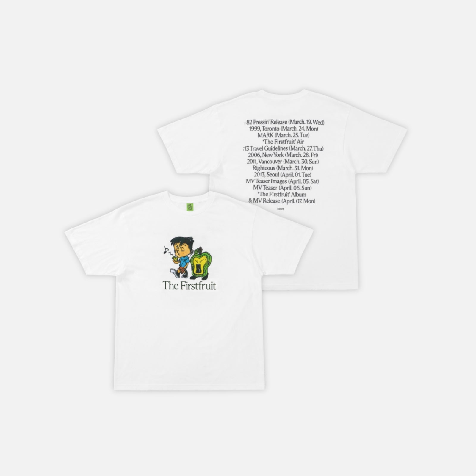 MARK - TIMETABLE T-SHIRT / The 1st Album 'The Firstfruit' OFFICIAL MD