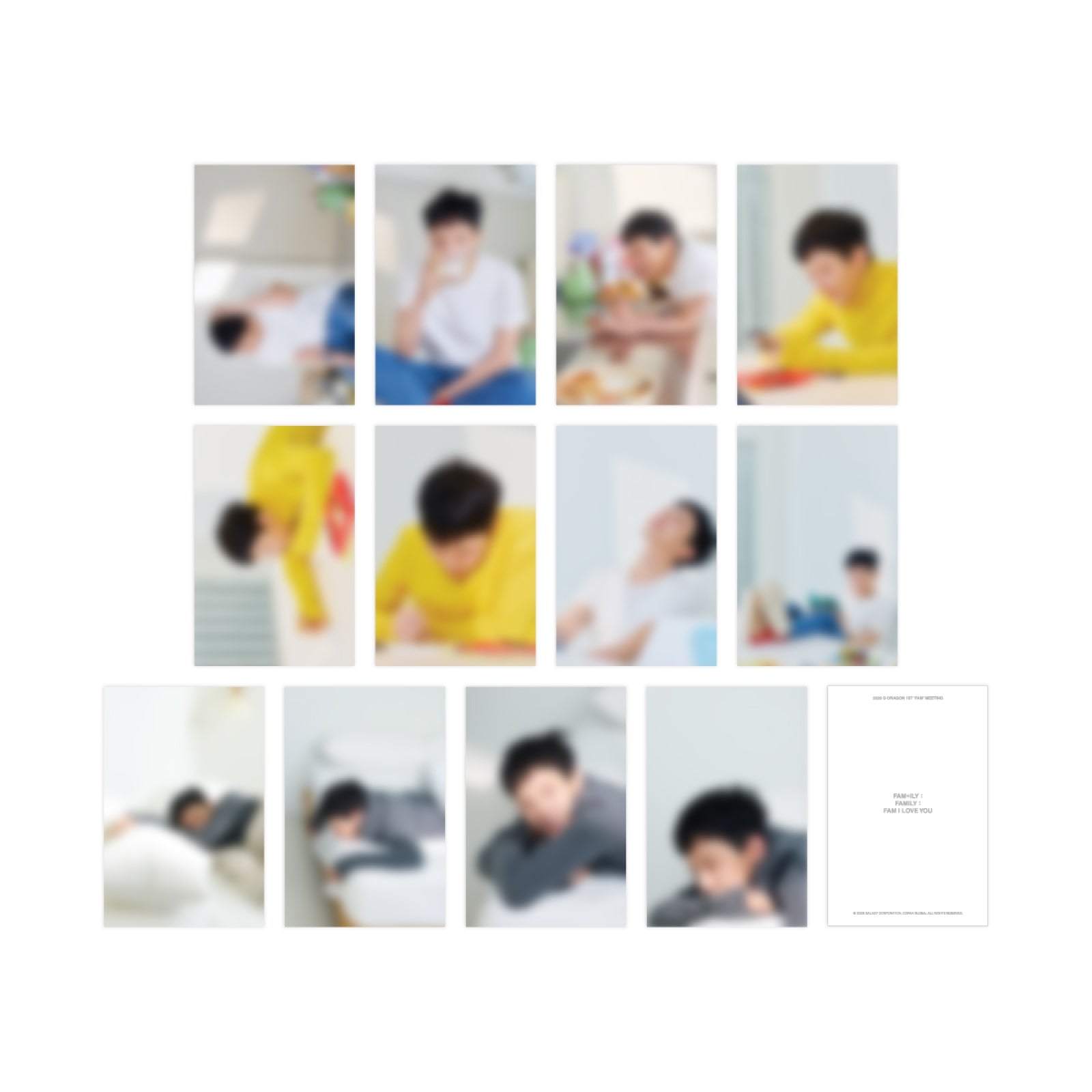 G-DRAGON - POSTCARD SET / 2026 G-DRAGON 'FAM' MEETING [FAM+ILY : FAMILY : FAM I LOVE YOU] OFFICIAL MD