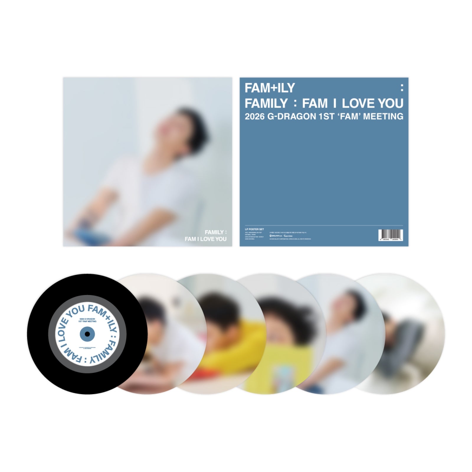G-DRAGON - LP POSTER SET / 2026 G-DRAGON 'FAM' MEETING [FAM+ILY : FAMILY : FAM I LOVE YOU] OFFICIAL MD