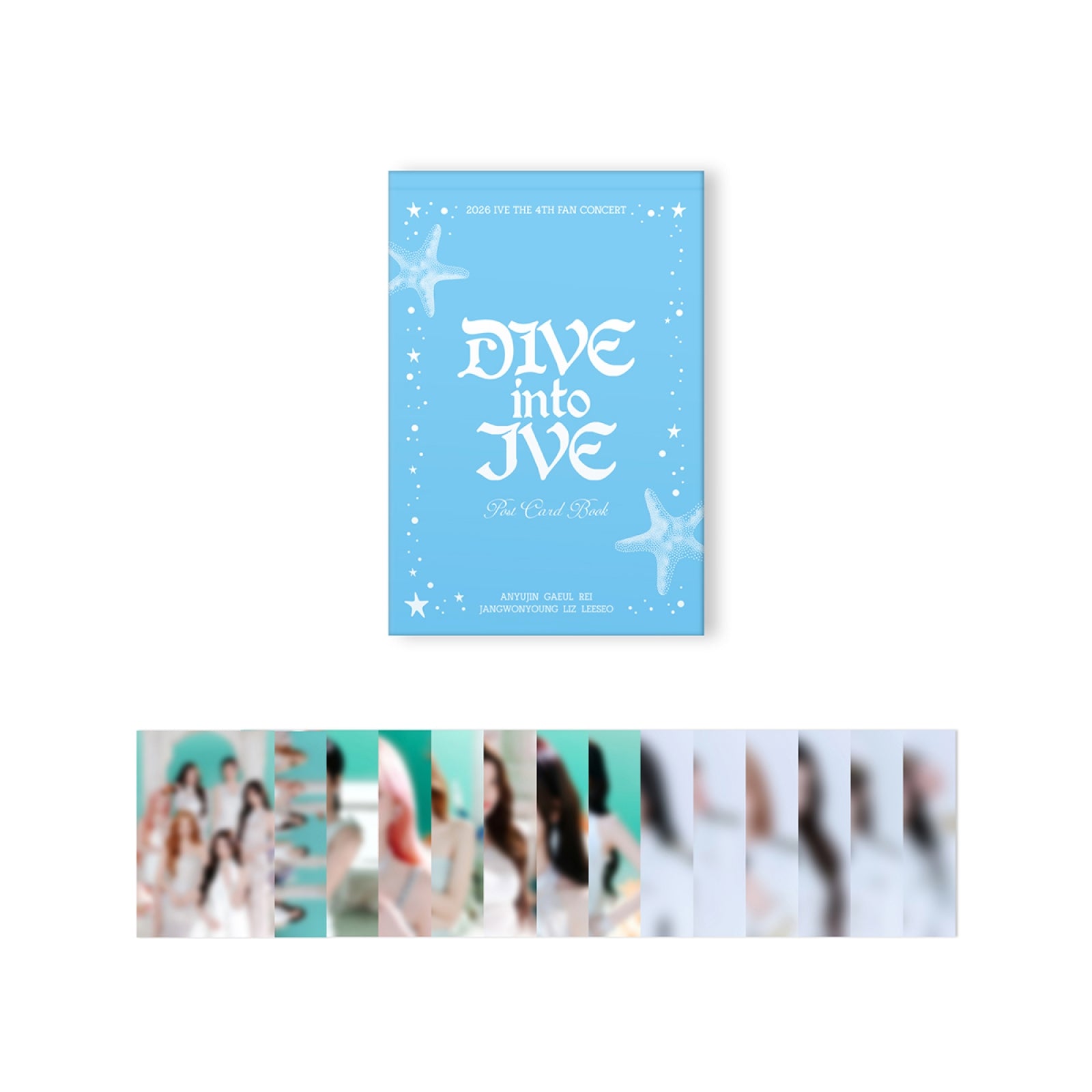 IVE - POST CARD BOOK / 2026 IVE THE 4TH FAN CONCERT [DIVE into IVE] OFFICIAL MD