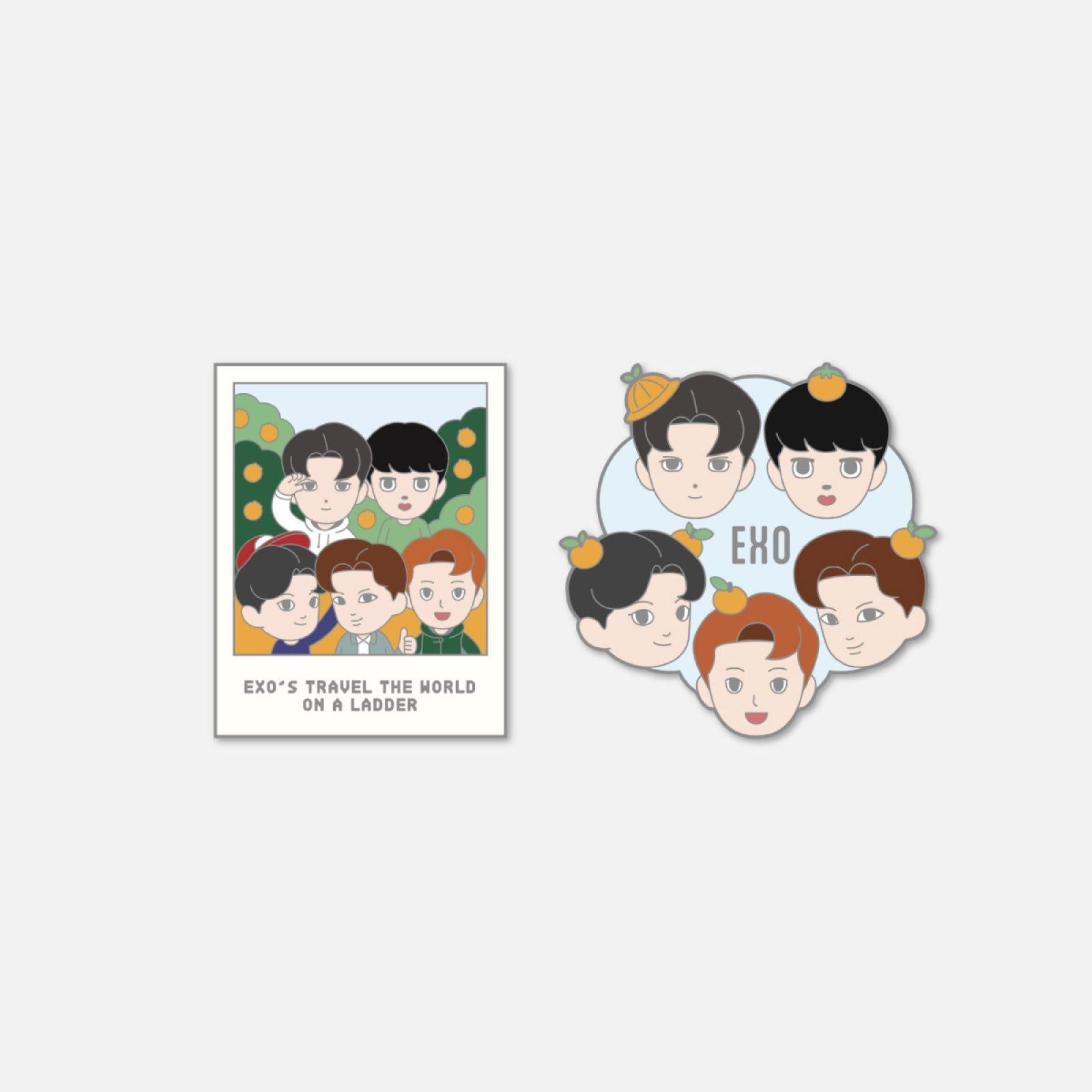 EXO - BADGE /  2026 EXO's TRAVEL THE WORLD ON A LADDER 5 OFFICIAL MD