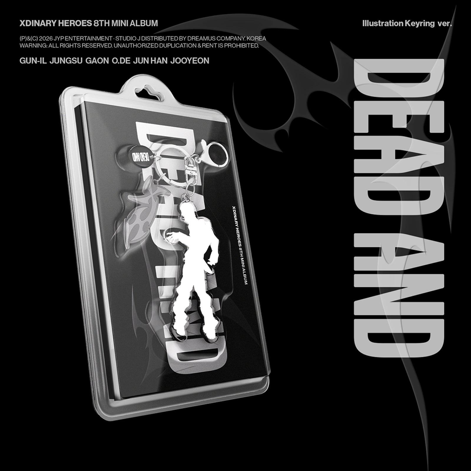 [POB] Xdinary Heroes - DEAD AND / 8th Mini Album (Illustration Keyring ver.)