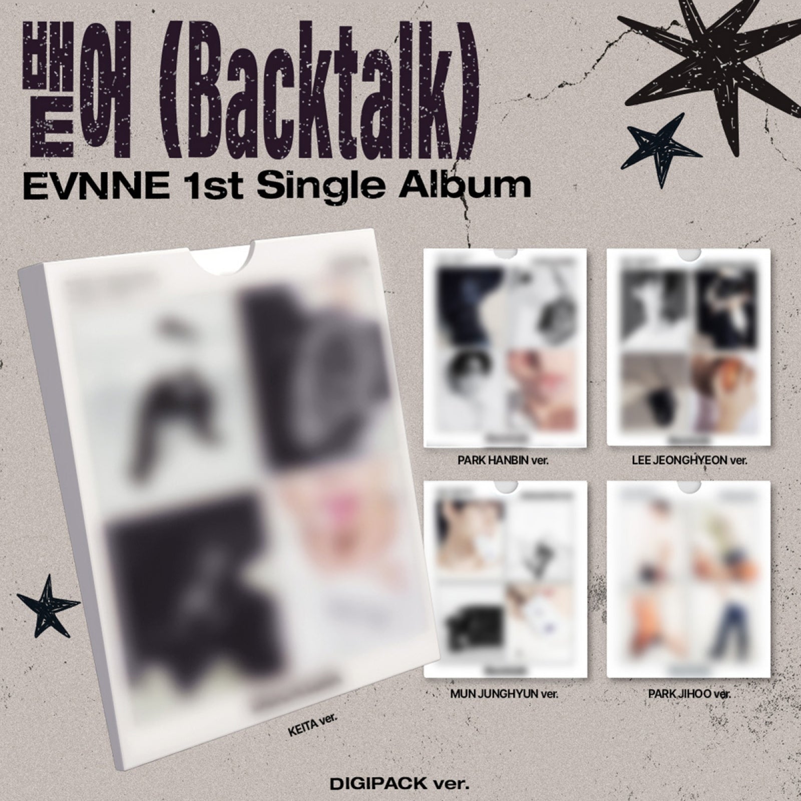 [Pre-order] EVNNE - Backtalk / 1ST SINGLE ALBUM (DIGIPACK ver.)
