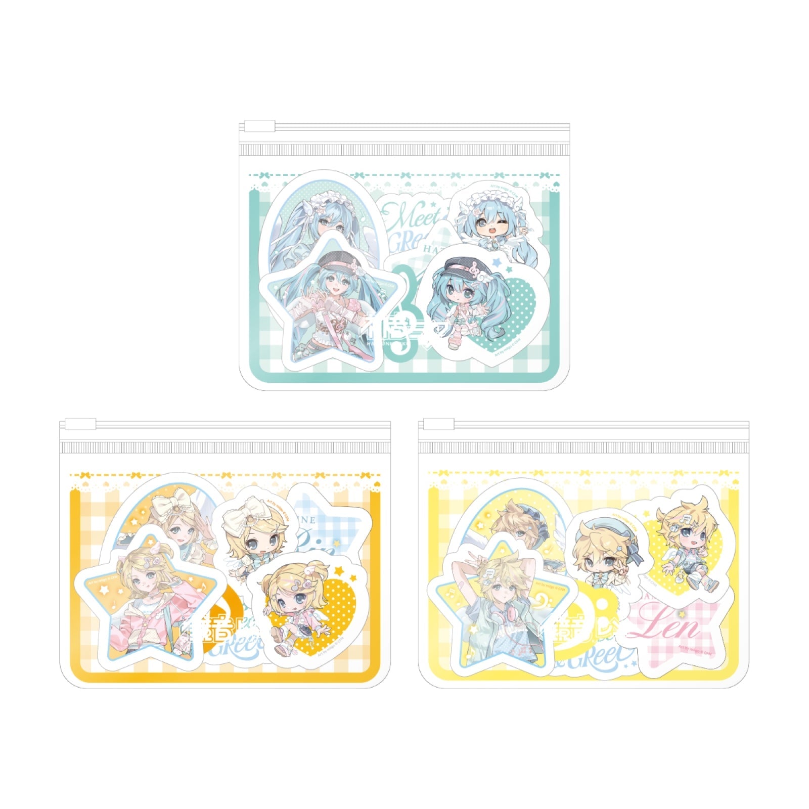 [Pre-order] MIKU & RIN & LEN - TICKER SET / MIKU & RIN & LEN OFFICIAL POP-UP STORE in SEOUL [Meet and Greet] OFFICIAL MD