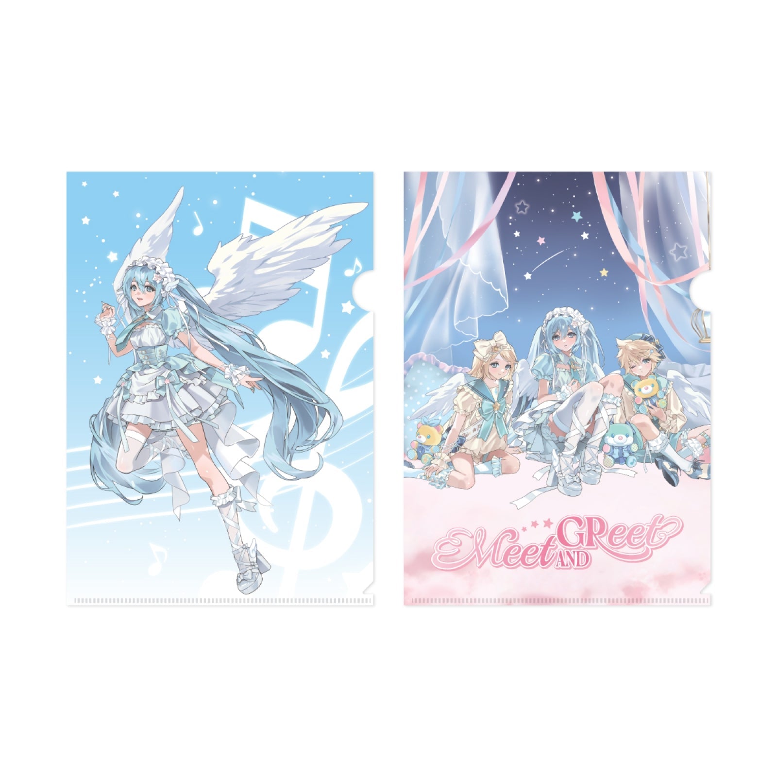 [Pre-order] MIKU & RIN & LEN - CLEAR FILE / MIKU & RIN & LEN OFFICIAL POP-UP STORE in SEOUL [Meet and Greet] OFFICIAL MD