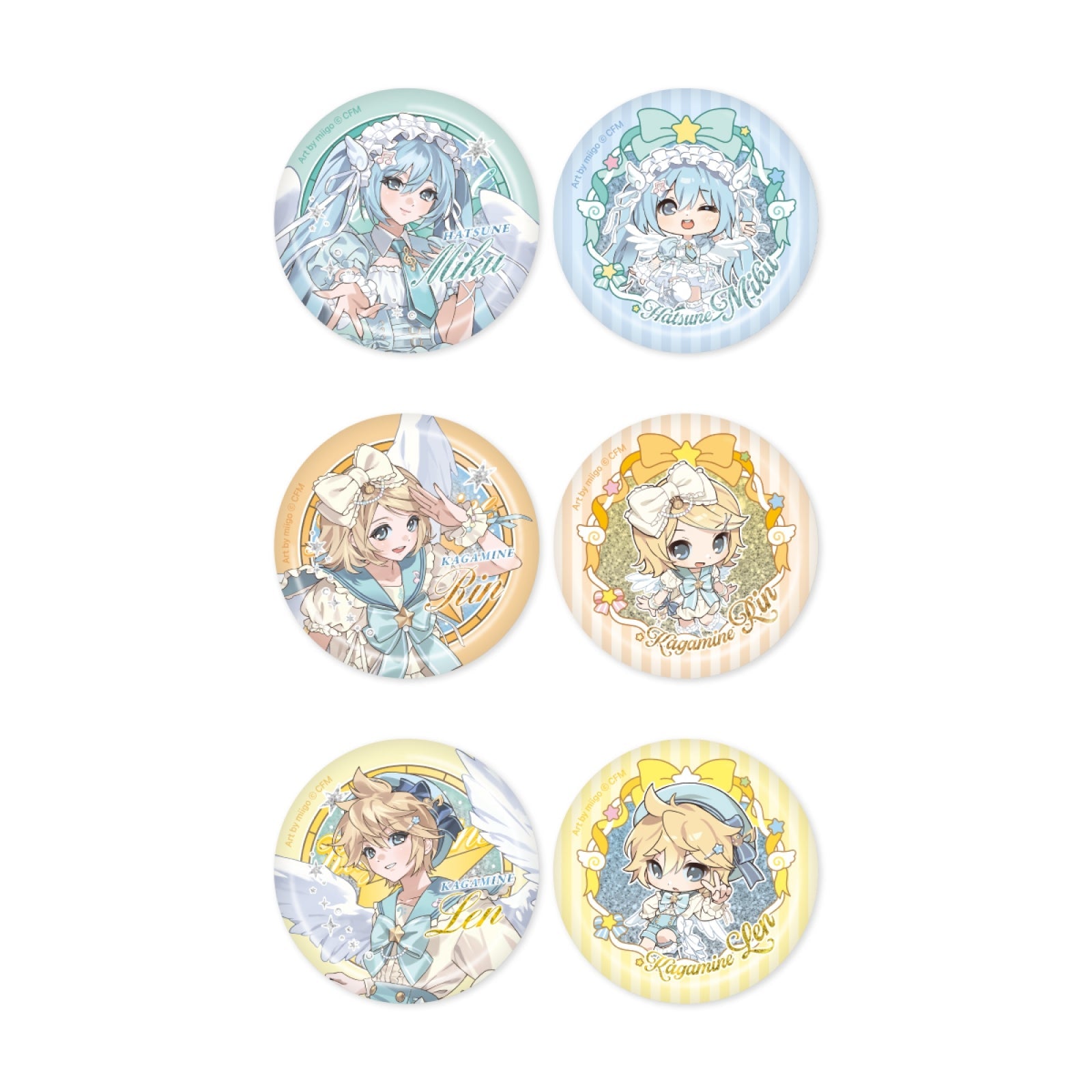 [Pre-order] MIKU & RIN & LEN - CAN BADGE SET-B TYPE / MIKU & RIN & LEN OFFICIAL POP-UP STORE in SEOUL [Meet and Greet] OFFICIAL MD