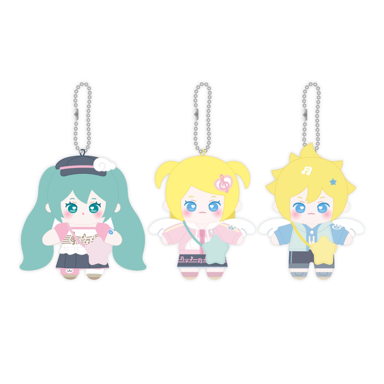 [Pre-order] MIKU & RIN & LEN - 10CM MASCOT KEYRING / MIKU & RIN & LEN OFFICIAL POP-UP STORE in SEOUL [Meet and Greet] OFFICIAL MD