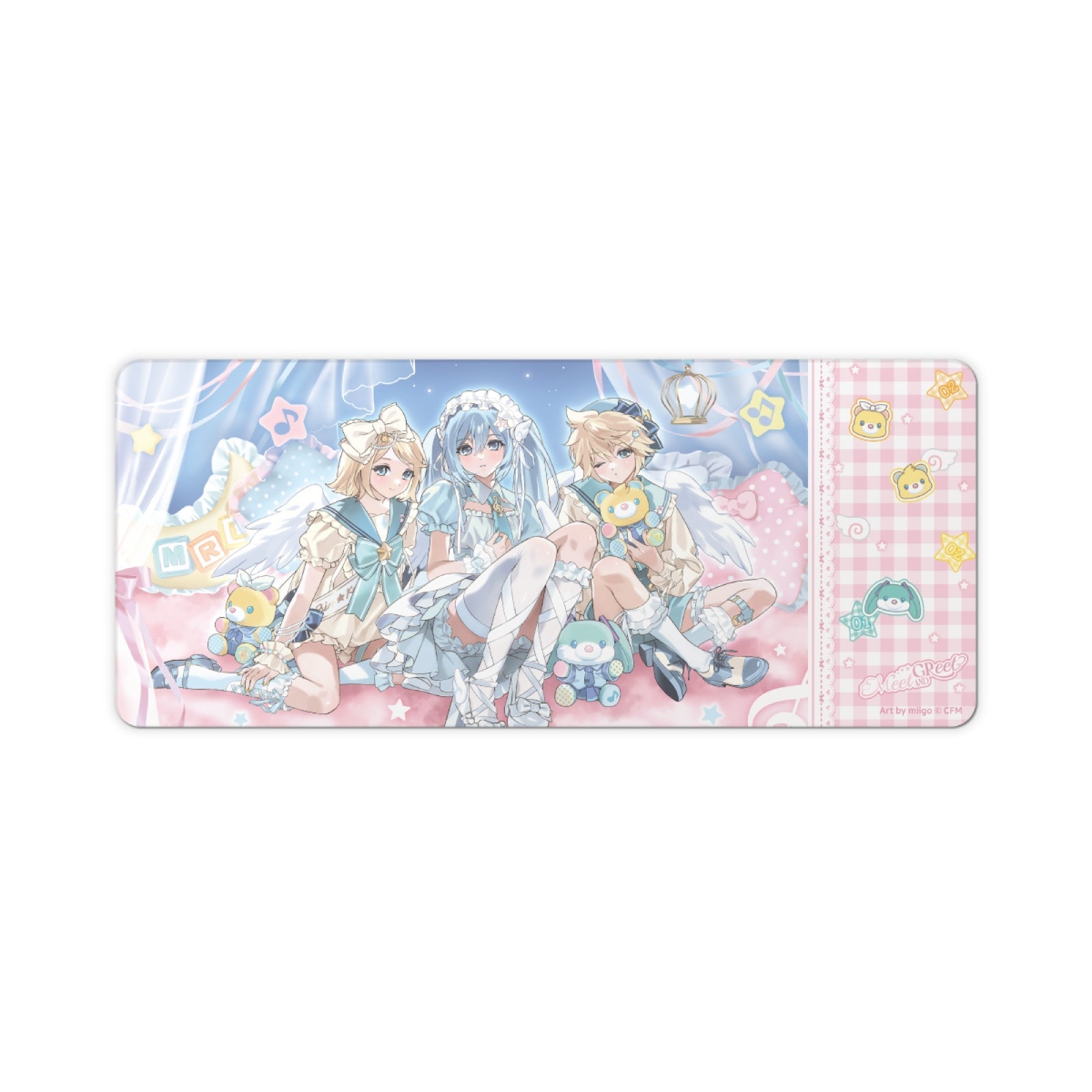 [Pre-order] MIKU & RIN & LEN - DESK MAT / MIKU & RIN & LEN OFFICIAL POP-UP STORE in SEOUL [Meet and Greet] OFFICIAL MD
