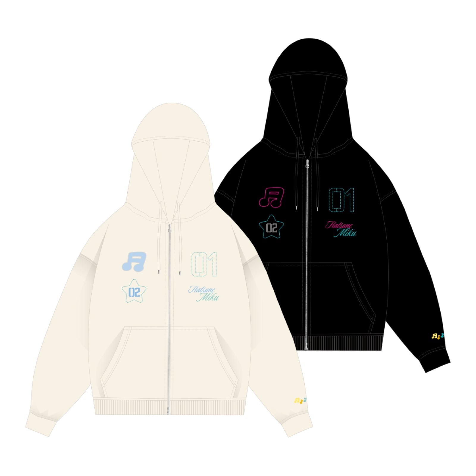 [Pre-order] MIKU & RIN & LEN - HOODIE ZIP UP / MIKU & RIN & LEN OFFICIAL POP-UP STORE in SEOUL [Meet and Greet] OFFICIAL MD