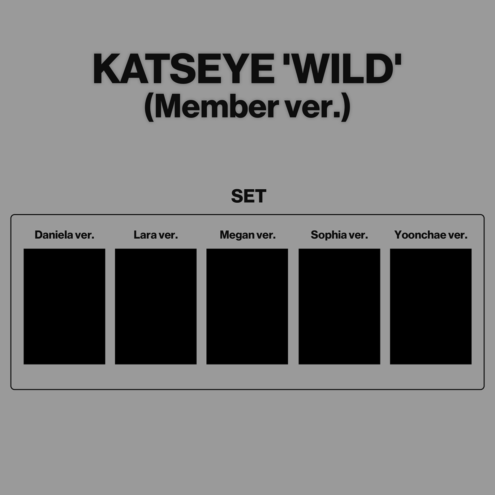 [Pre-order] KATSEYE - WILD (Member ver.)