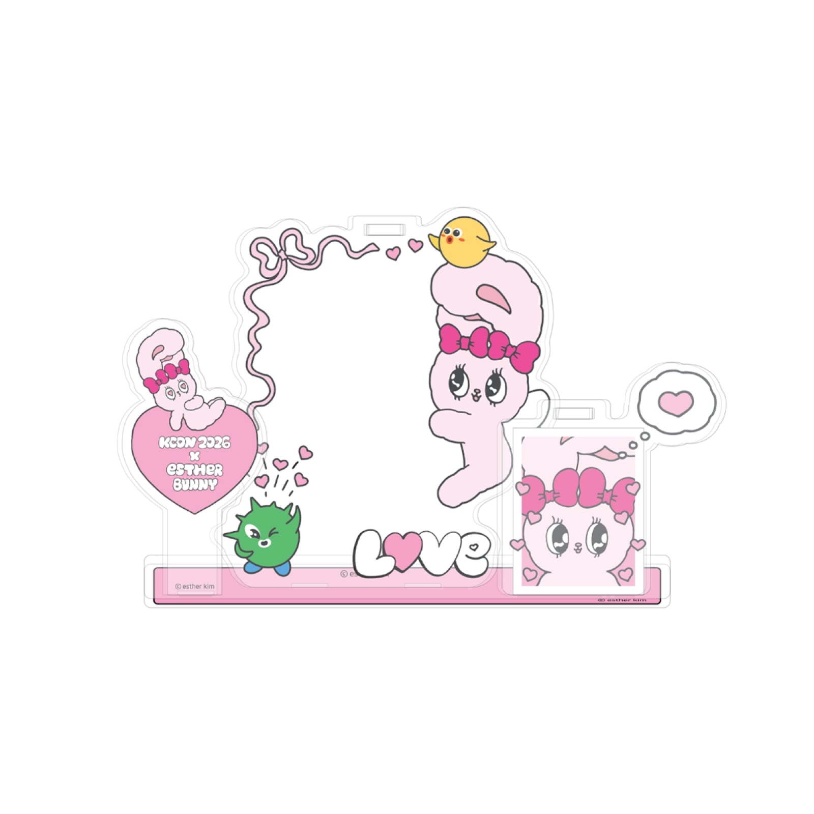 [Pre-order] ESTHER BUNNY - DUAL ACRYLIC STAND / KCON 2026 X ESTHER BUNNY POP UP OFFICIAL MD