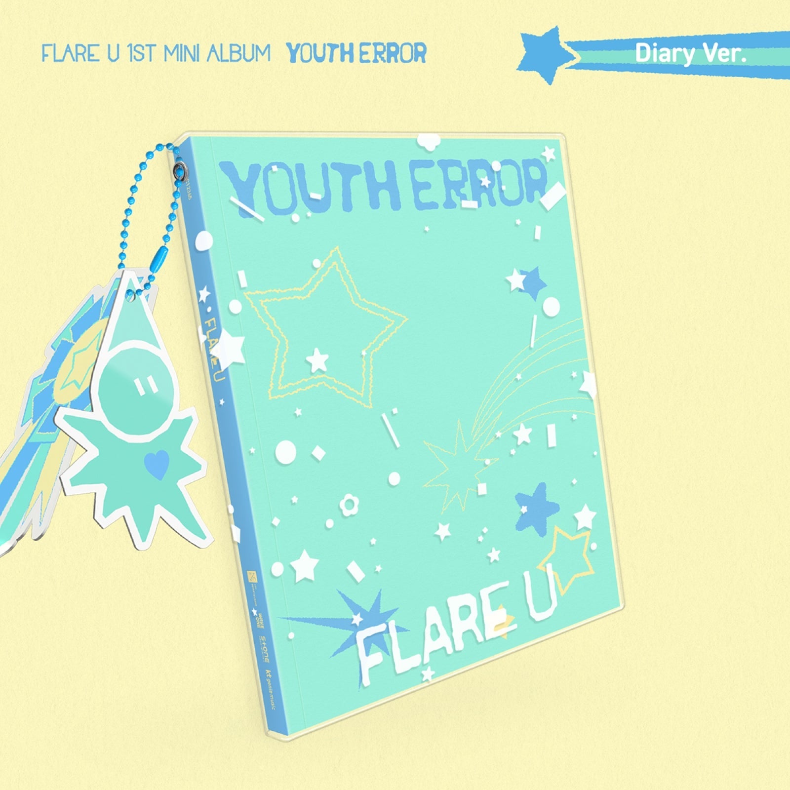 [POB] FLARE U - YOUTH ERROR / 1st Mini Album (Diary Ver.)
