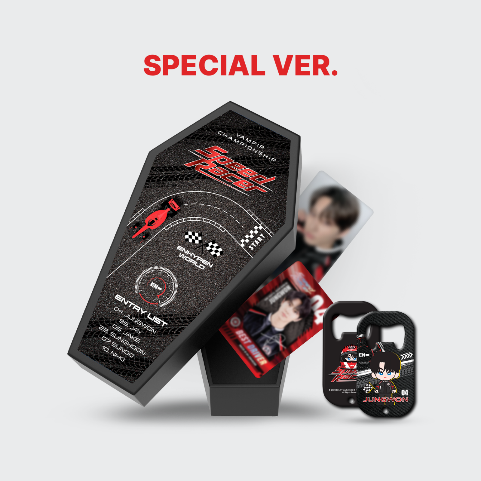 [Pre-order] ENHYPEN - ENHYPEN WORLD COUPON CARD COLLECTION SPEED RACER (SPECIAL ver.)