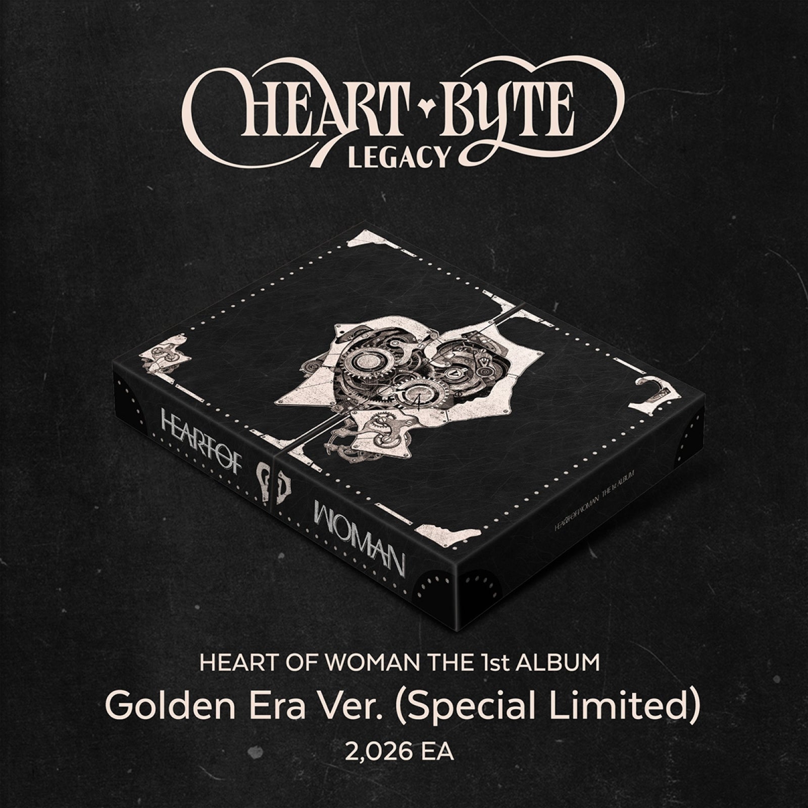[Pre-order] HEART OF WOMAN - Heart Byte : LEGACY / THE 1st ALBUM (Golden Era ver.) (Special Limited)