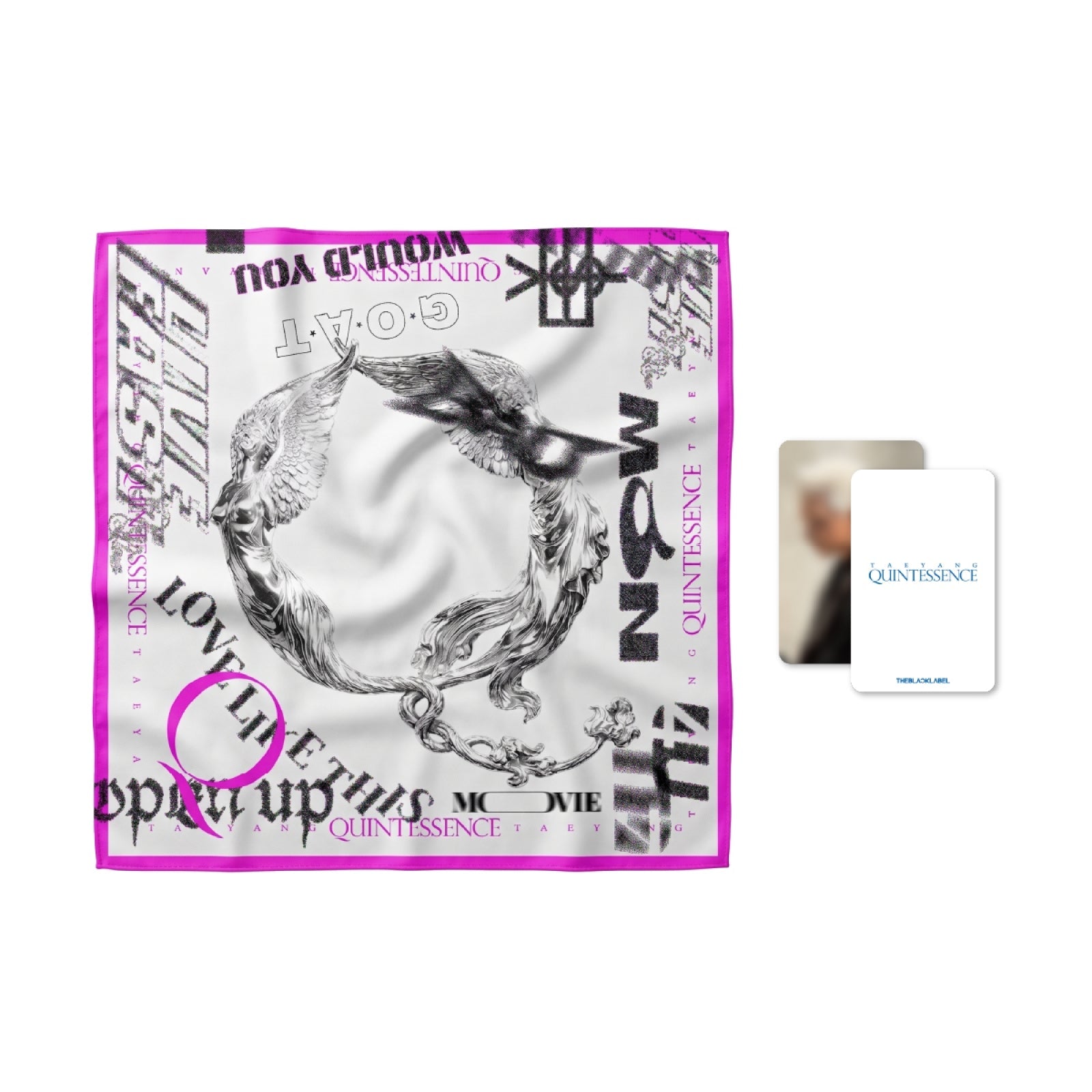 [Pre-order] TAEYANG - PINK SCARF SET / QUINTESSENCE OFFICIAL MERCH