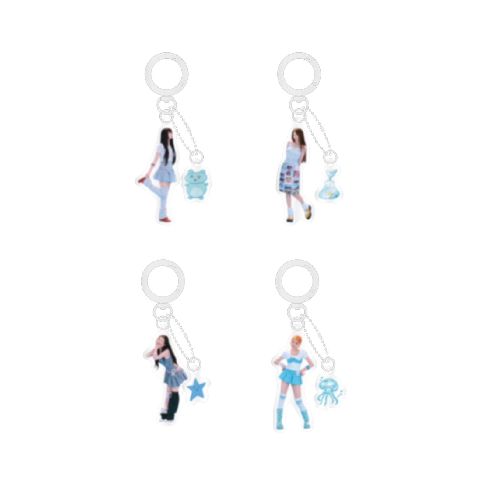 [Pre-order] FIFTY FIFTY - ACRYLIC KEYRING / 2026 FIFTY FIFTY 4th Mini Album [Imperfect-I'mperfect] POP UP OFFICIAL MD
