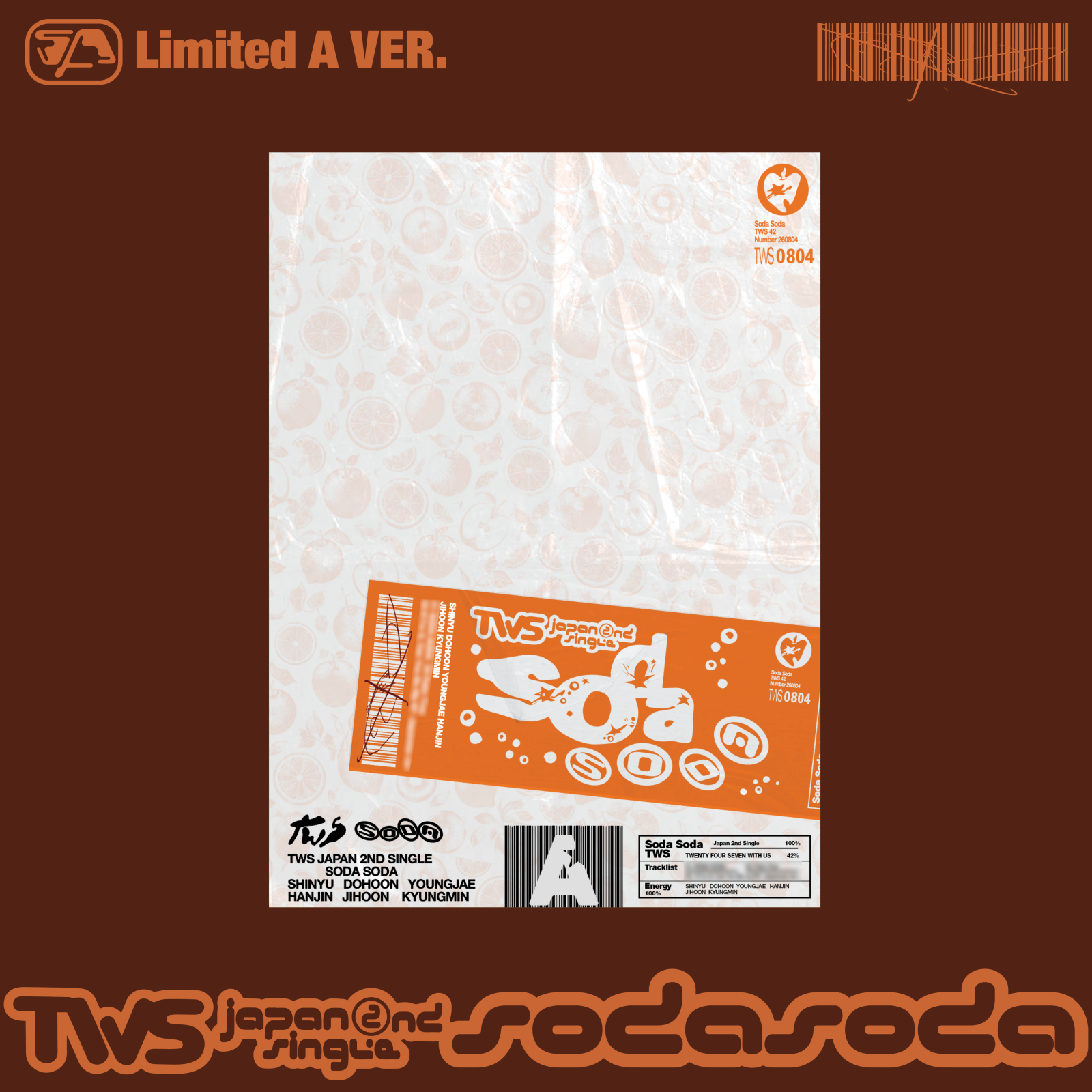 [Pre-order] TWS - SODA SODA / Japan 2nd Single (Limited A Ver)