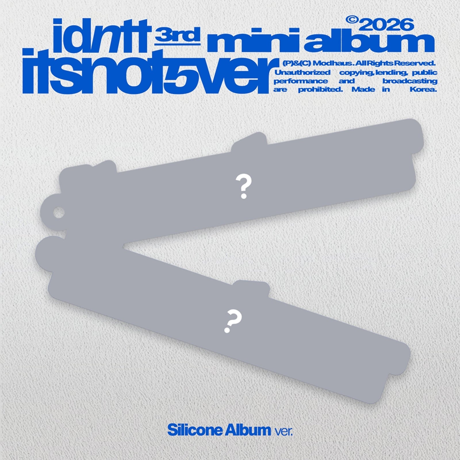 [Pre-order] idntt - itsnotover / 3rd Mini Album (Silicone Album ver.)
