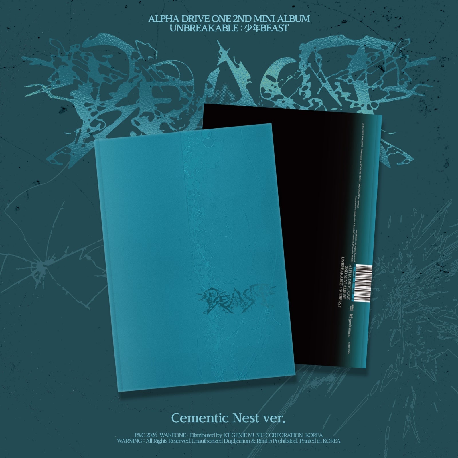 [Pre-order] ALPHA DRIVE ONE - UNBREAKABLE : 少年BEAST /  2nd Mini Album (Cementic Nest ver.)