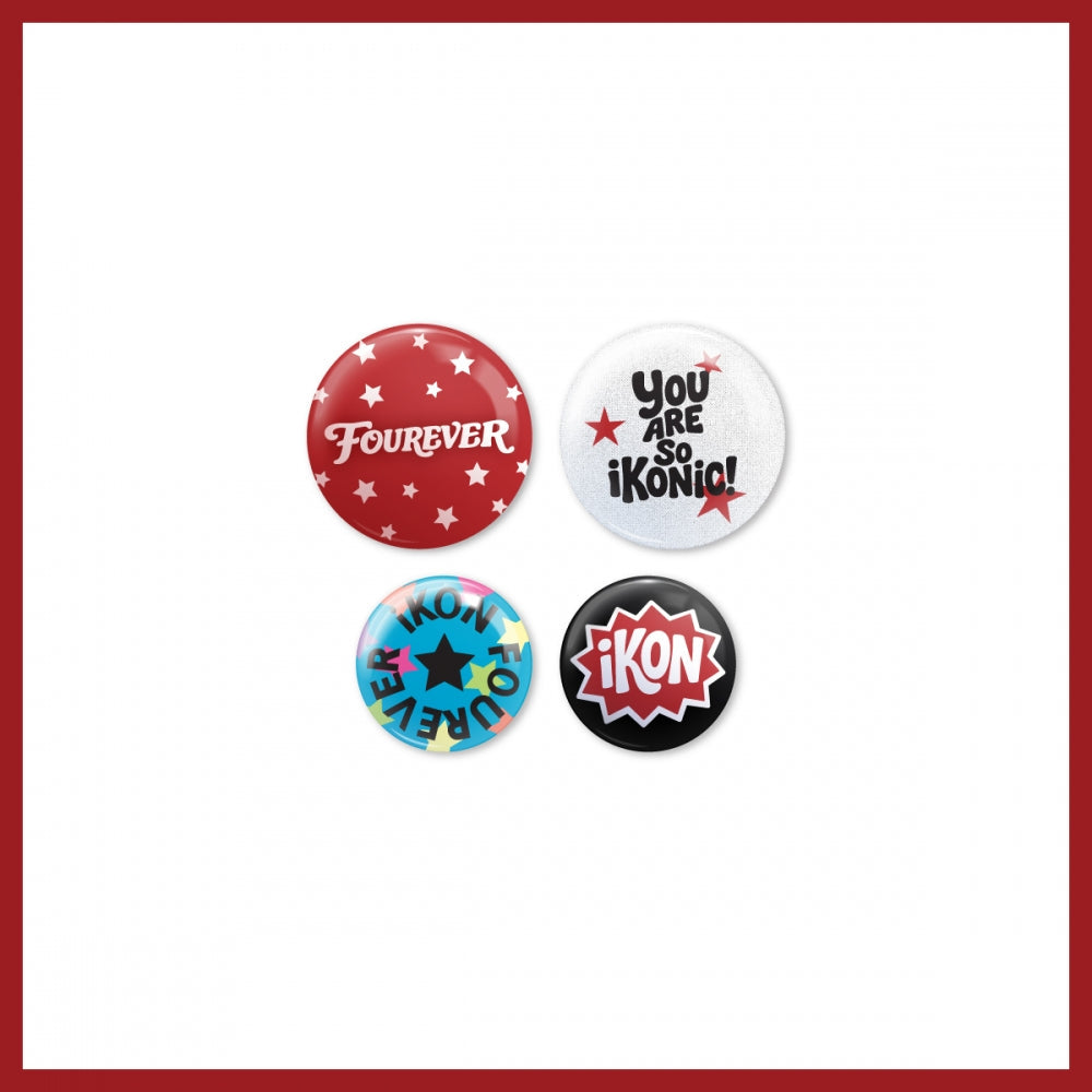 [Pre-order] iKON - PINBUTTON SET / 2026 [iKON FOUREVER TOUR] MD