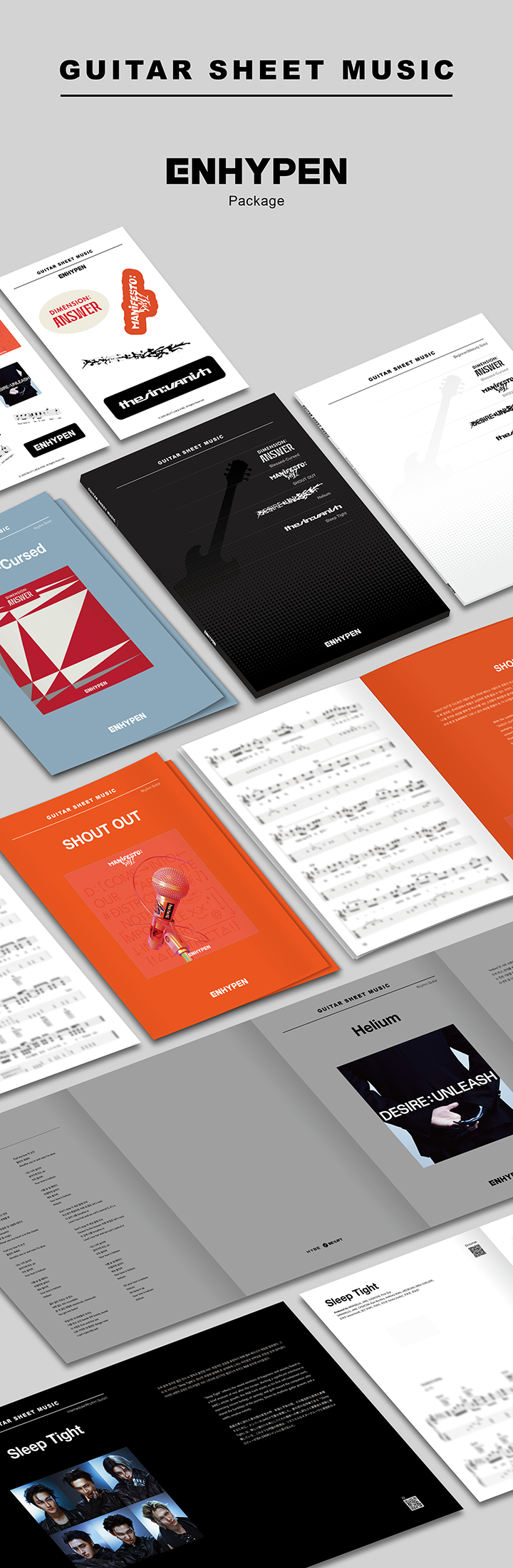 [Pre-order] ENHYPEN - Guitar Sheet Music / ENHYPEN Package