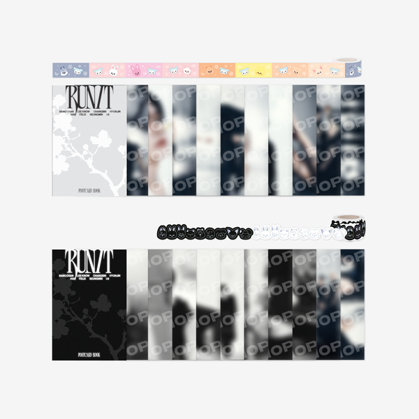 [Pre-order] Stray Kids - POSTCARD BOOK & ROLL STICKER SET / Stray Kids World Tour RUN IT