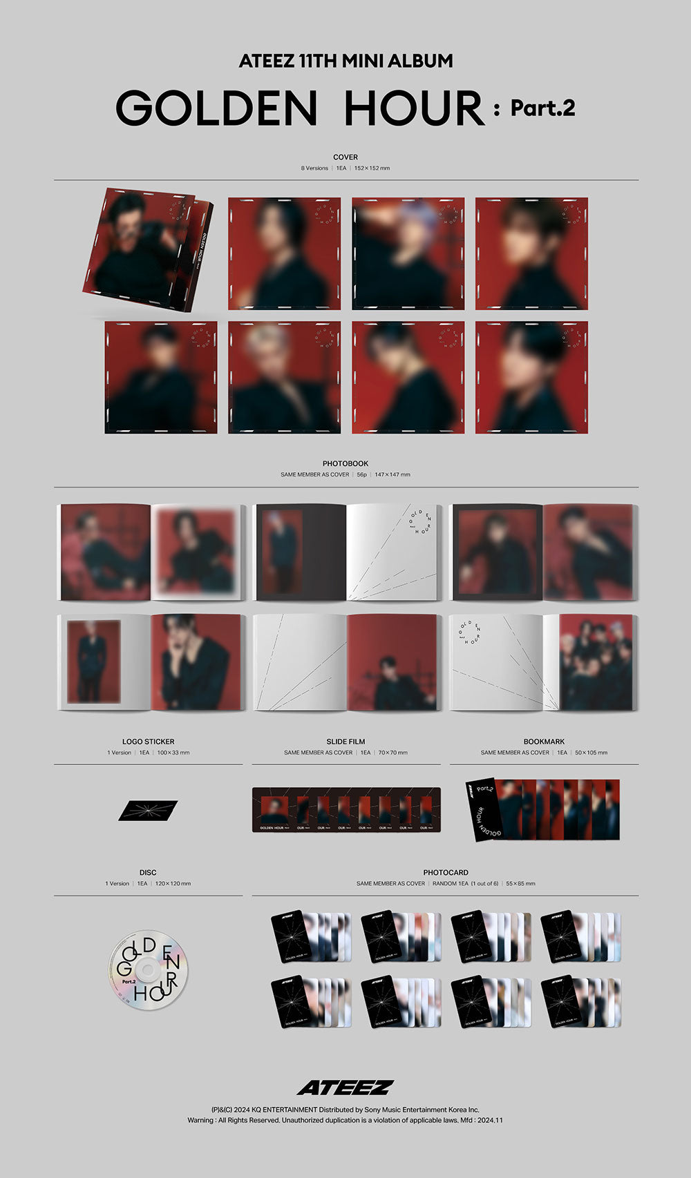 [01/31 1:1 VIDEO CALL by Sound-Wave] ATEEZ - GOLDEN HOUR: Part.2 (Digipack ver.)
