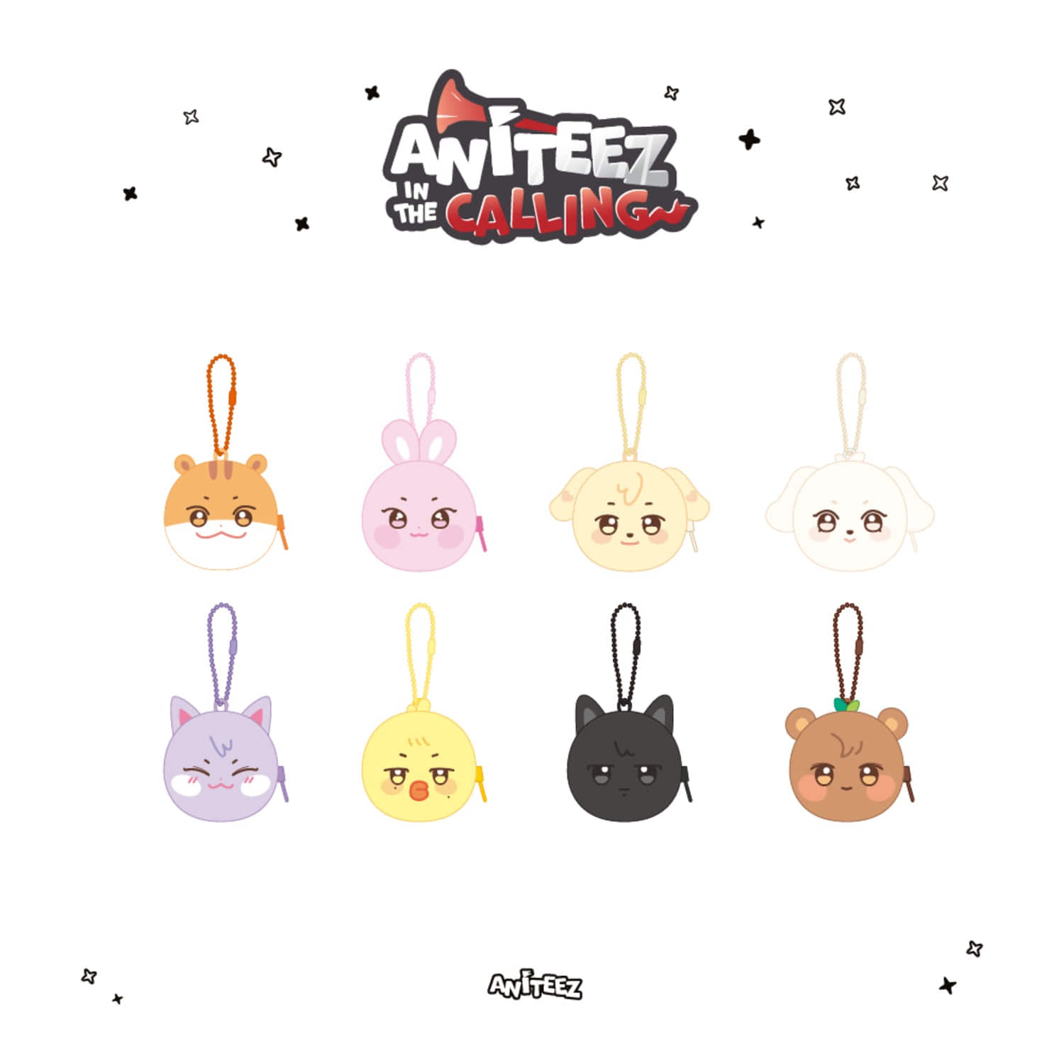 ATEEZ - BACKPACK POUCH KEYRING ’ANITEEZ IN THE CALLING’ MD