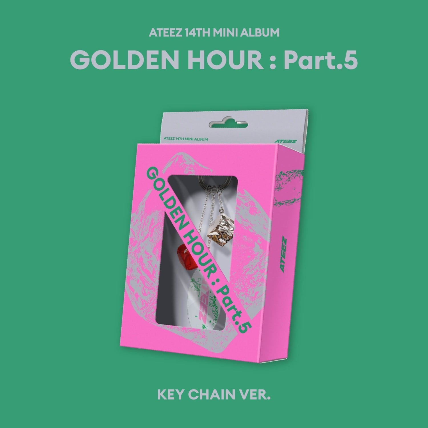 [Pre-order] ATEEZ - GOLDEN HOUR : Part.5 / 14TH MINI ALBUM (KEY CHAIN Ver.)