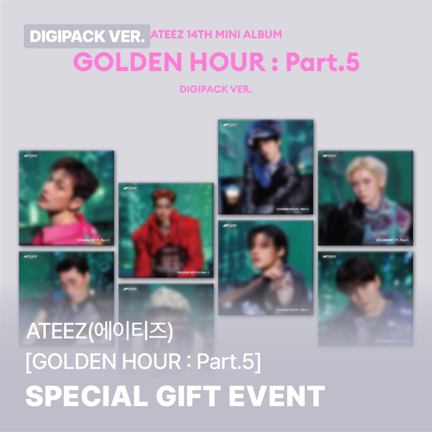 [POB] ATEEZ - GOLDEN HOUR : Part.5 (DIGIPACK VER.)