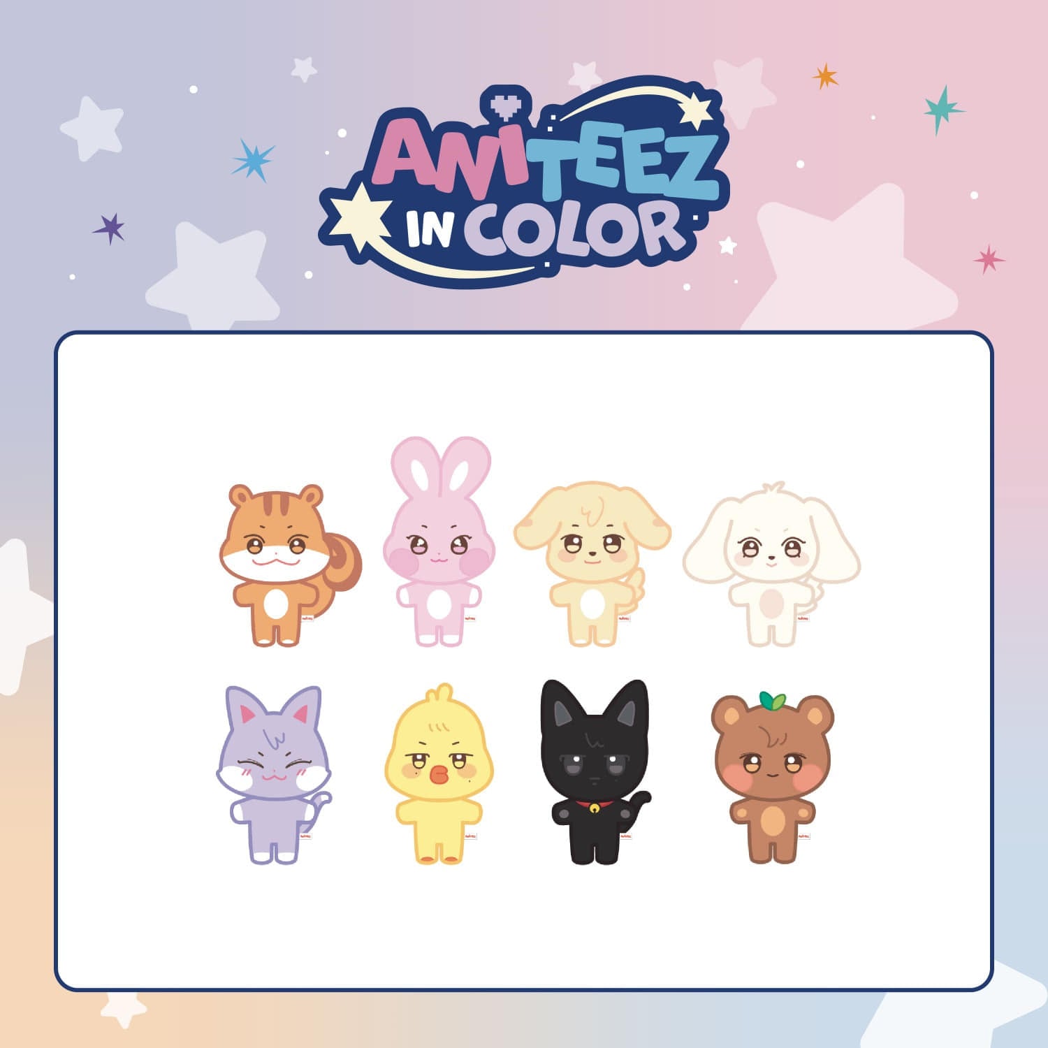 [Pre-order] ATEEZ - ANITEEZ PLUSH DOLL / ANITEEZ POP-UP STORE [ANITEEZ IN COLOR] MD
