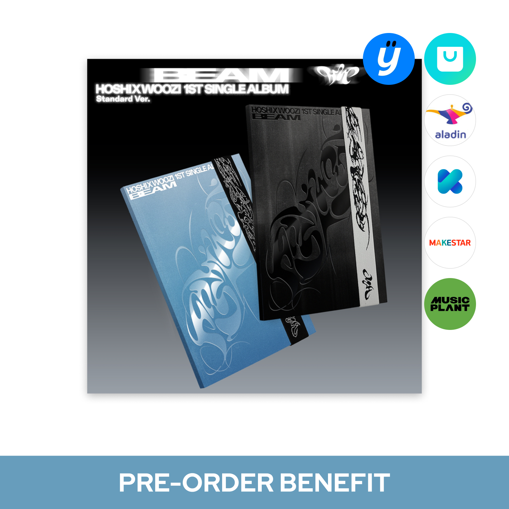 HOSHI X WOOZI (SEVENTEEN) - BEAM / 1st Single Album (Standard ver.)