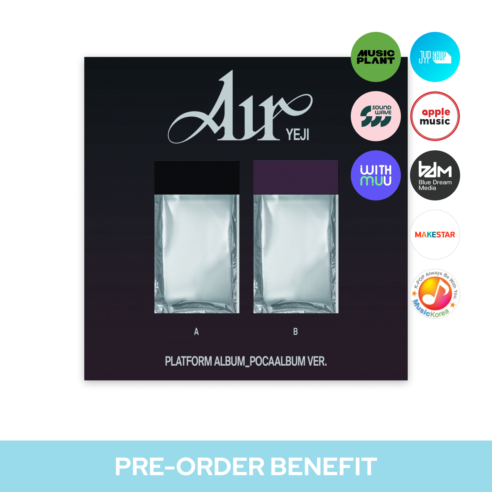 [Easter Clearance][POB] YEJI (ITZY) - Air / 1st MINI ALBUM (PLATFORM ALBUM_POCAALBUM ver.)