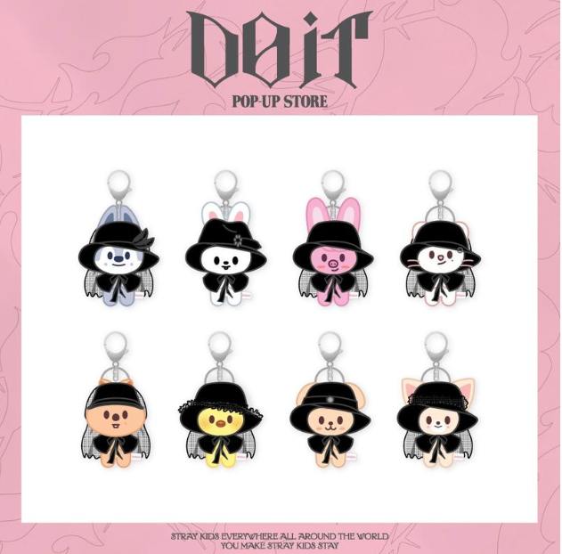 [Limited] Stray Kids - SKZOO COSTUME MAGNET PLUSH KEYRING / POP-UP STORE [DO IT] MD