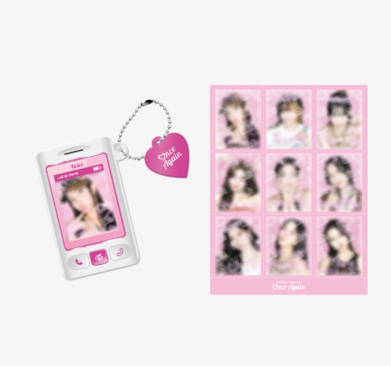 TWICE - PHONE KEYRING SET / 2023 TWICE FANMEETING ONCE AGAIN