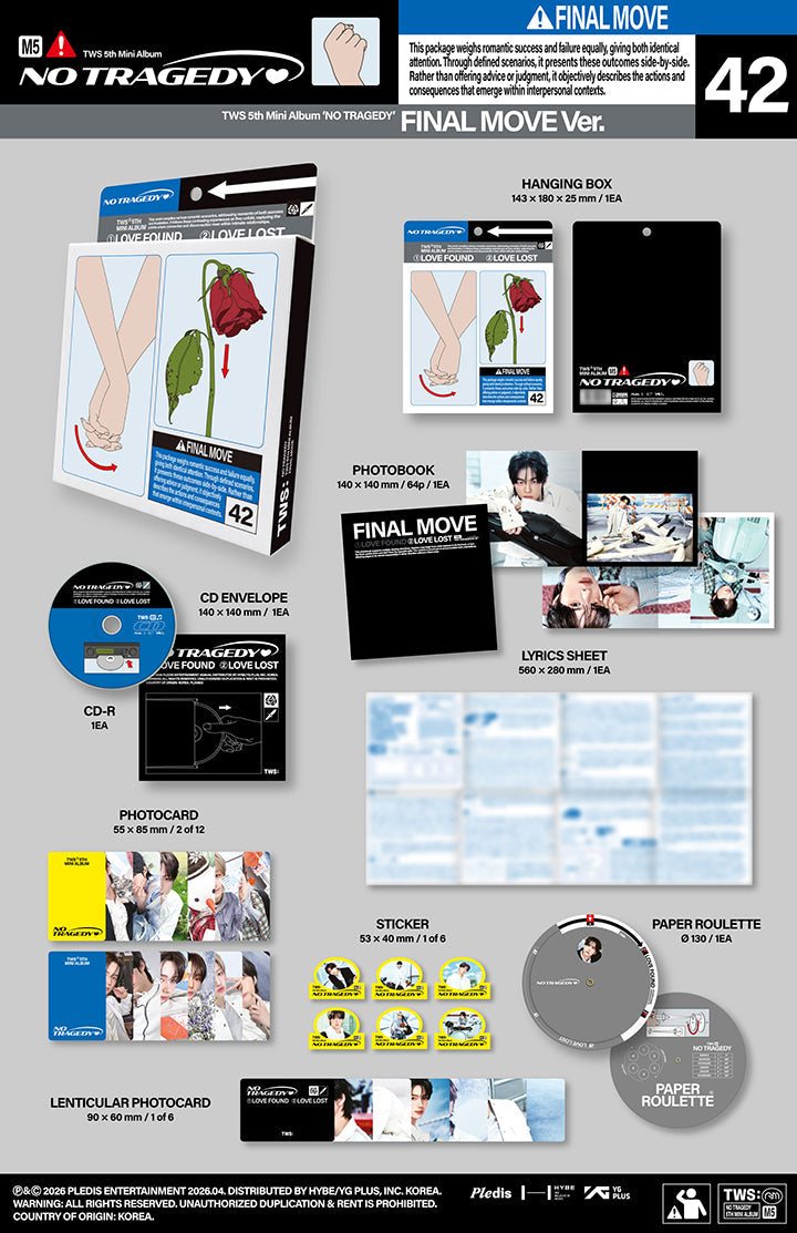 [POB] [LUCKY DRAW] TWS - NO TRAGEDY / 5th Mini Album (Standard ver.)