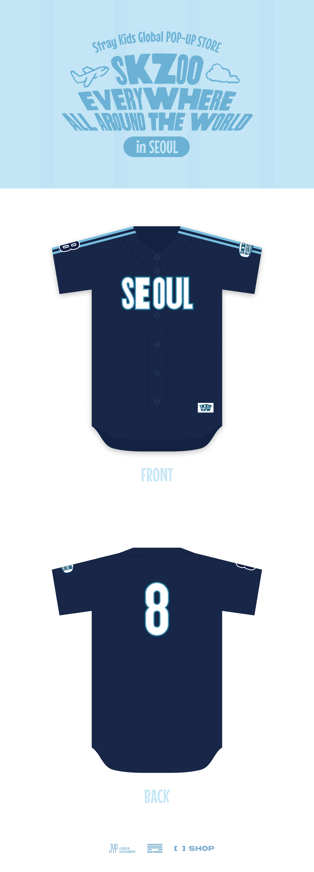 Stray Kids - BASEBALL JERSEY SEOUL Ver. / SKZOO Everywhere All Around The World in SEOUL