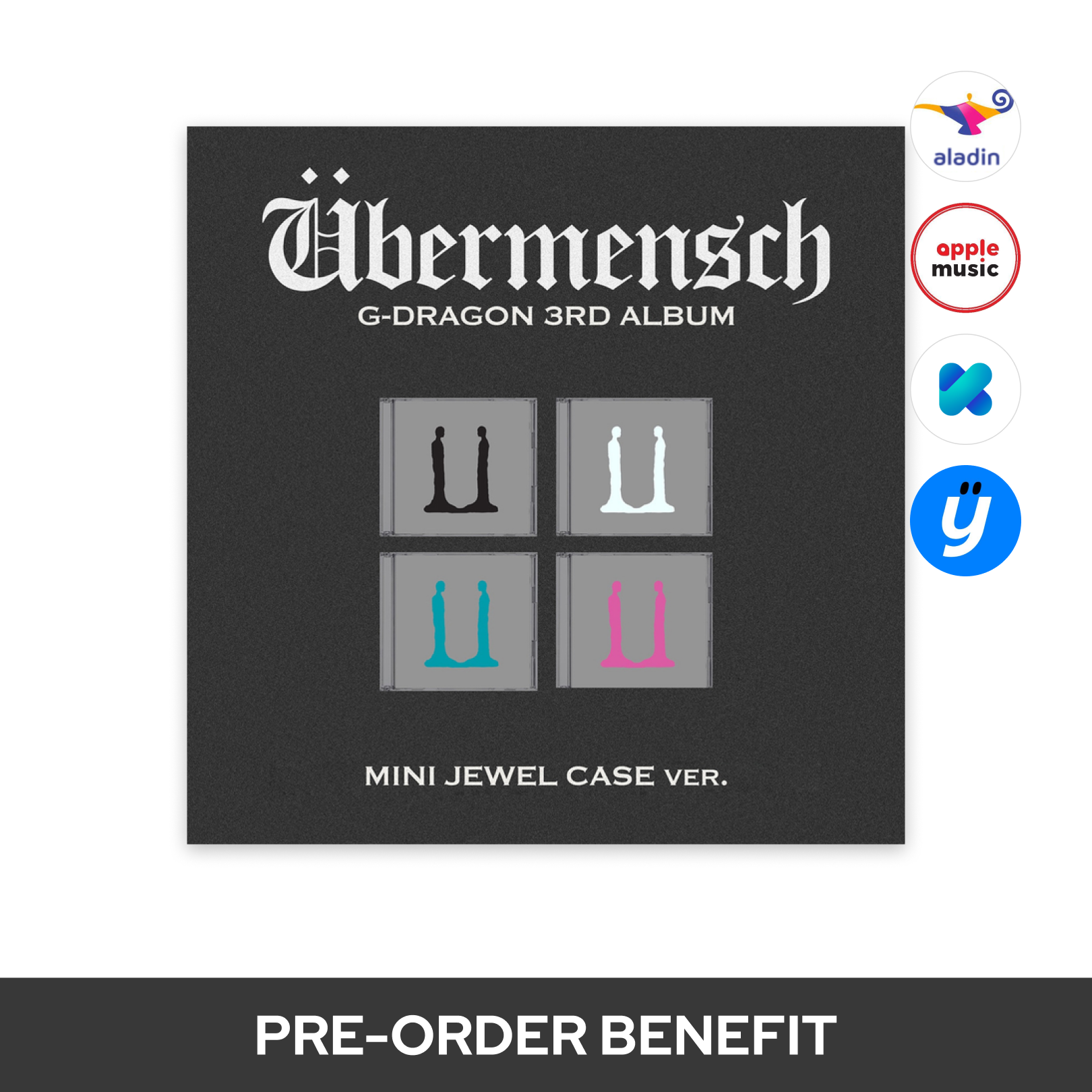 G-DRAGON - Übermensch / 3RD ALBUM (MINI JEWEL ver.)(NFC) *random