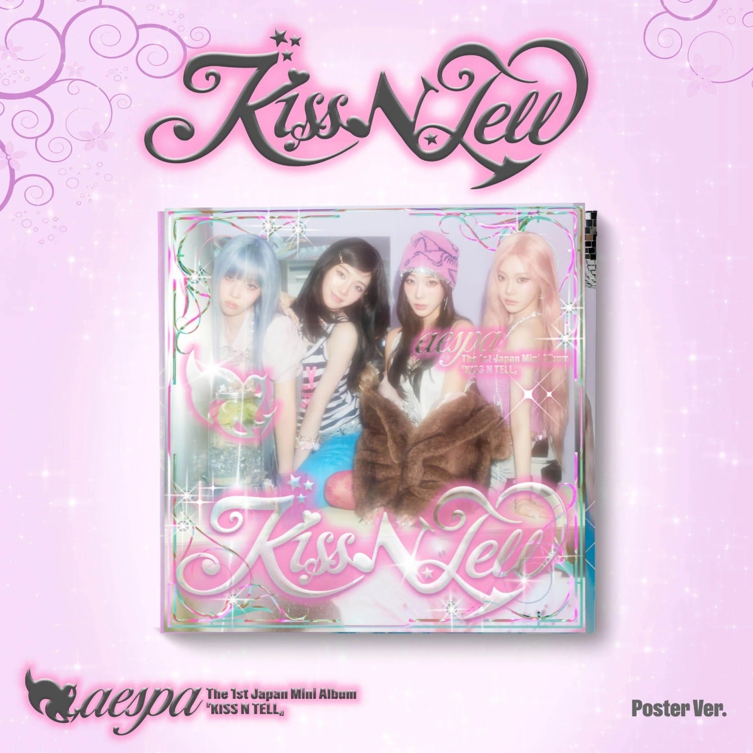 [Pre-order] aespa - Kiss N Tell / Japan 1st Mini Album(Poster Ver.)