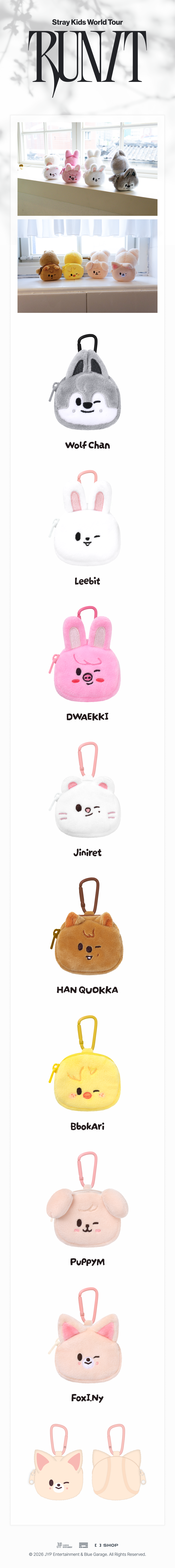 [Pre-order] Stray Kids - SKZOO MINI BACKPACK KEYRING / Stray Kids World Tour RUN IT