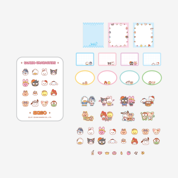 [Pre-order] Stray Kids - TIN CASE STICKY NOTE SET / SKZOO X SANRIO CHARACTERS
